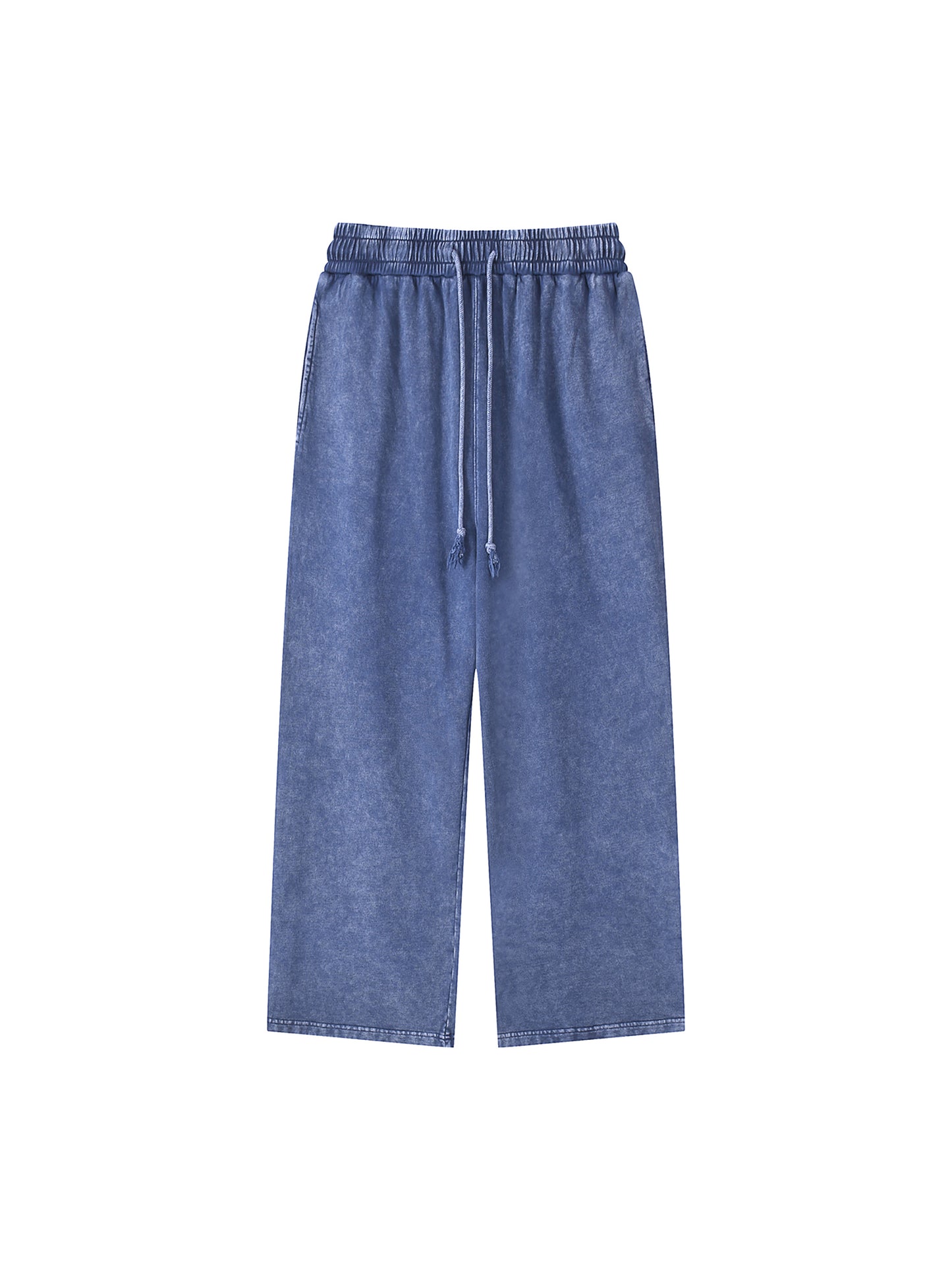 Acid Wash Straight Leg Trousers - 360 GSM